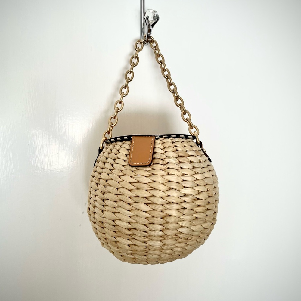 Frances Valentine Woven HoneyPot Bag w/optional shoulder strap - Picture 2 of 4